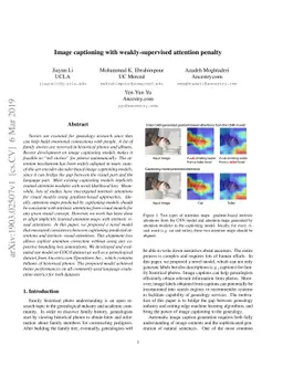 Image captioning with weakly-supervised attention penalty