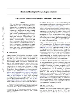 Relational Pooling for Graph Representations