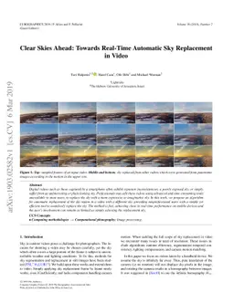 Clear Skies Ahead: Towards Real-Time Automatic Sky Replacement in Video