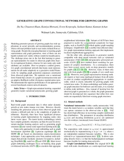 Generative Graph Convolutional Network for Growing Graphs