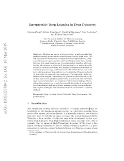 Interpretable Deep Learning in Drug Discovery