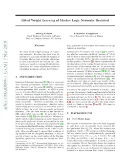 Lifted Weight Learning of Markov Logic Networks Revisited