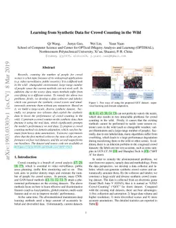 Learning from Synthetic Data for Crowd Counting in the Wild