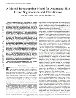 A Mutual Bootstrapping Model for Automated Skin Lesion Segmentation and
  Classification