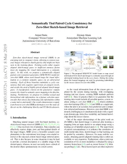 Semantically Tied Paired Cycle Consistency for Zero-Shot Sketch-based
  Image Retrieval