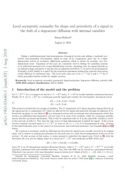 Local asymptotic normality for shape and periodicity of a signal in the
  drift of a degenerate diffusion with internal variables
