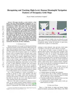 Recognizing and Tracking High-Level, Human-Meaningful Navigation
  Features of Occupancy Grid Maps