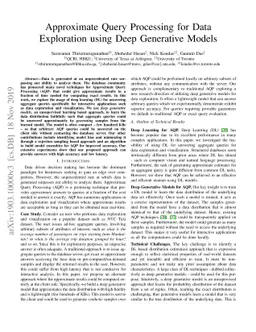 Approximate Query Processing using Deep Generative Models