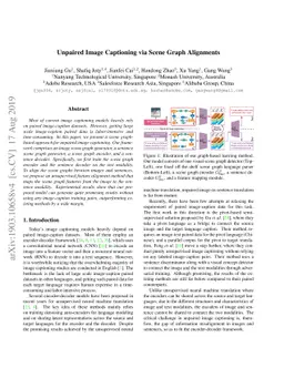 Unpaired Image Captioning via Scene Graph Alignments