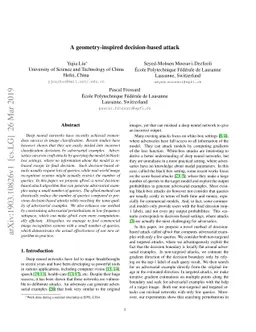 A geometry-inspired decision-based attack