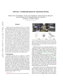 nuScenes: A multimodal dataset for autonomous driving