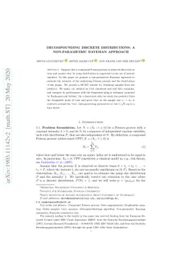 Decompounding discrete distributions: A non-parametric Bayesian approach