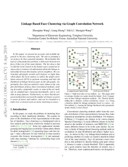 Linkage Based Face Clustering via Graph Convolution Network