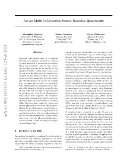 Active Multi-Information Source Bayesian Quadrature