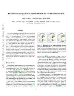 Diversity with Cooperation: Ensemble Methods for Few-Shot Classification