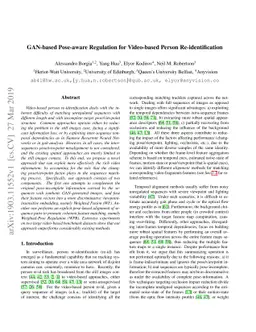 GAN-based Pose-aware Regulation for Video-based Person Re-identification
