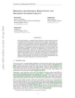 Bridging Adversarial Robustness and Gradient Interpretability