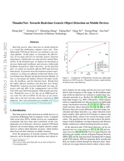 ThunderNet: Towards Real-time Generic Object Detection