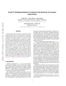 FastFCN: Rethinking Dilated Convolution in the Backbone for Semantic
  Segmentation
