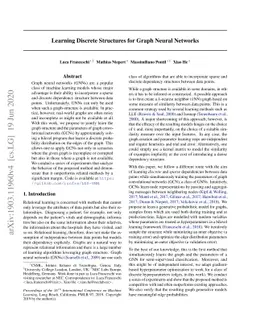 Learning Discrete Structures for Graph Neural Networks
