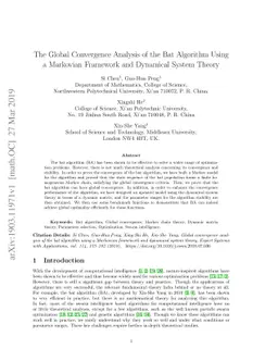 The Global Convergence Analysis of the Bat Algorithm Using a Markovian
  Framework and Dynamical System Theory