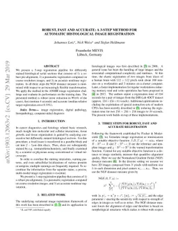 Robust, fast and accurate: a 3-step method for automatic histological
  image registration