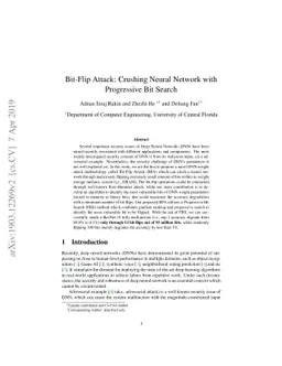 Bit-Flip Attack: Crushing Neural Network with Progressive Bit Search