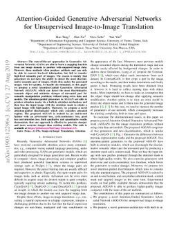Attention-Guided Generative Adversarial Networks for Unsupervised
  Image-to-Image Translation