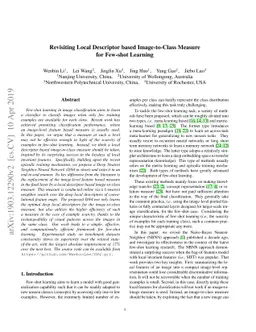 Revisiting Local Descriptor based Image-to-Class Measure for Few-shot
  Learning