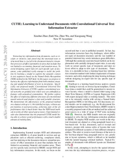 CUTIE: Learning to Understand Documents with Convolutional Universal
  Text Information Extractor