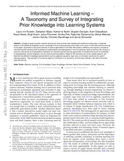 Informed Machine Learning -- A Taxonomy and Survey of Integrating
  Knowledge into Learning Systems