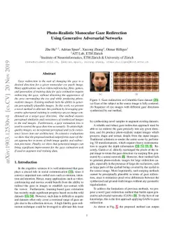 Photo-Realistic Monocular Gaze Redirection Using Generative Adversarial
  Networks