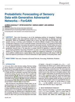Probabilistic Forecasting of Sensory Data with Generative Adversarial
  Networks - ForGAN