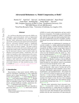 Adversarial Robustness vs Model Compression, or Both?