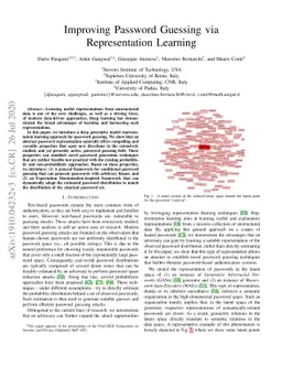 Improving Password Guessing via Representation Learning