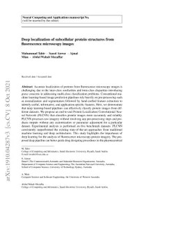 Deep localization of protein structures in fluorescence microscopy
  images