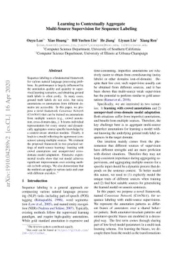 Learning to Contextually Aggregate Multi-Source Supervision for Sequence
  Labeling
