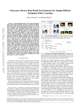 CityLearn: Diverse Real-World Environments for Sample-Efficient
  Navigation Policy Learning