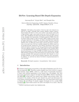 BitNet: Learning-Based Bit-Depth Expansion