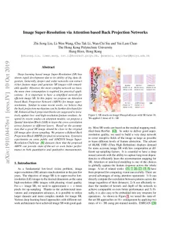 Image Super-Resolution via Attention based Back Projection Networks