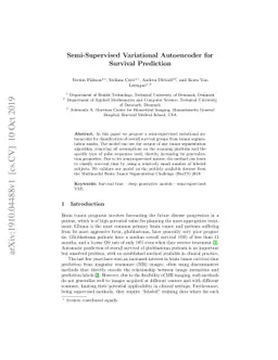 Semi-Supervised Variational Autoencoder for Survival Prediction