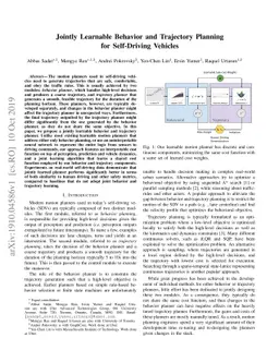Jointly Learnable Behavior and Trajectory Planning for Self-Driving
  Vehicles