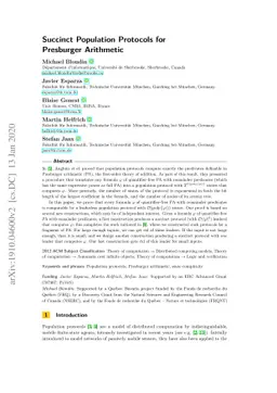 Succinct Population Protocols for Presburger Arithmetic