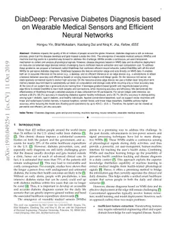DiabDeep: Pervasive Diabetes Diagnosis based on Wearable Medical Sensors
  and Efficient Neural Networks