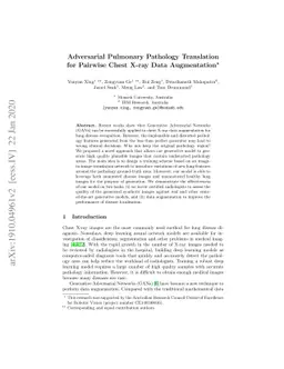 Adversarial Pulmonary Pathology Translation for Pairwise Chest X-ray
  Data Augmentation