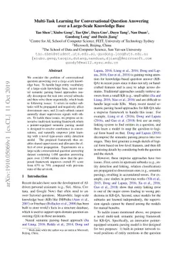 Multi-Task Learning for Conversational Question Answering over a
  Large-Scale Knowledge Base