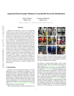 Augmented Hard Example Mining for Generalizable Person Re-Identification