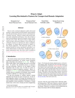 Drop to Adapt: Learning Discriminative Features for Unsupervised Domain
  Adaptation