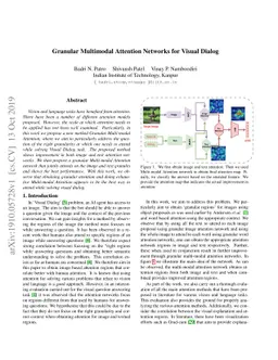 Granular Multimodal Attention Networks for Visual Dialog