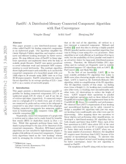 FastSV: A Distributed-Memory Connected Component Algorithm with Fast
  Convergence